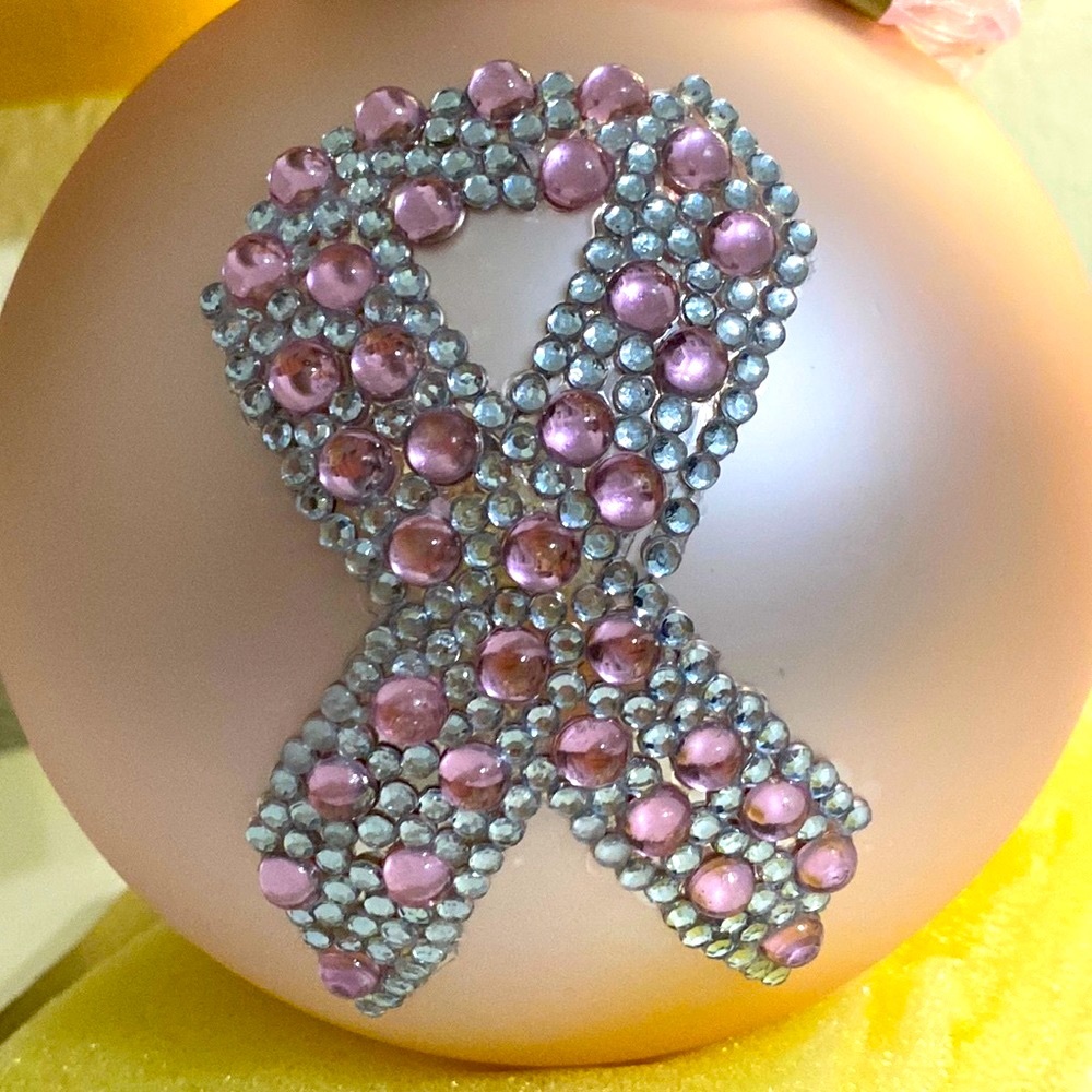 Holiday BREAST CANCER AWARENESS Ornament - Picture 4 of 12